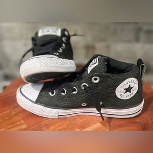 Converse Chuck Taylor All Star Street Mid Preschool Shoes Black 662335F Size 1